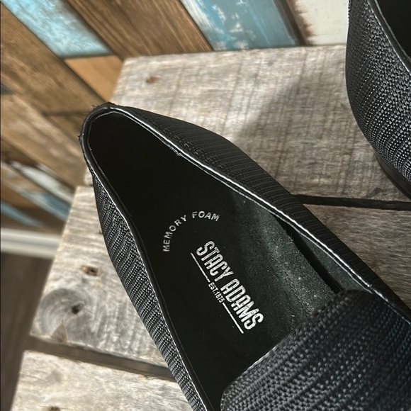 Stacy Adam’s 11.5 Black Textured Men's Loafers with tassels - Picture 3 of 16